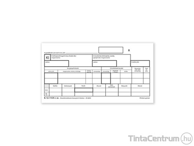 Készletkivételezési bizonylat, 203x102mm, 25x4lap, 2 tételes, B.12-115/V