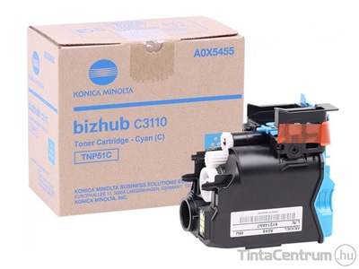 Konica Minolta Bizhub C3110 (TNP51C) ciánkék [5000 oldal] eredeti toner