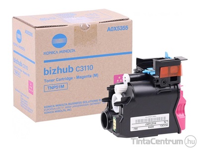 Konica Minolta Bizhub C3110 (TNP51M) magenta [5000 oldal] eredeti toner