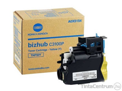 Konica Minolta Bizhub C3110 (TNP51Y) sárga [5000 oldal] eredeti toner