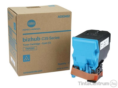 Konica Minolta Bizhub C35 (TNP22C) ciánkék [6000 oldal] eredeti toner