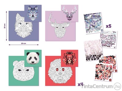 Kreatív matricás készlet, MAPED CREATIV "Sticker` Art", állatok