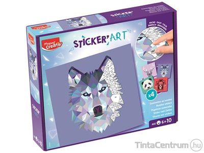 Kreatív matricás készlet, MAPED CREATIV "Sticker` Art", állatok