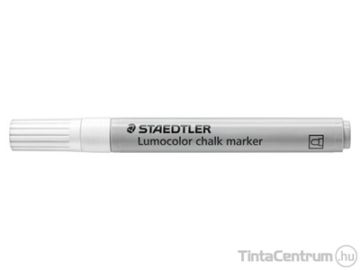 Krétamarker, 2,4 mm, kúpos, STAEDTLER "Lumocolor® 344", fehér
