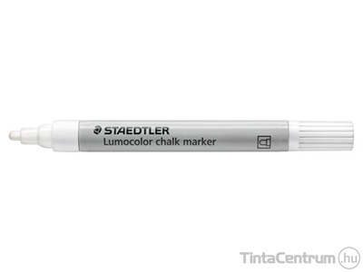 Krétamarker, 2,4 mm, kúpos, STAEDTLER "Lumocolor® 344", fehér