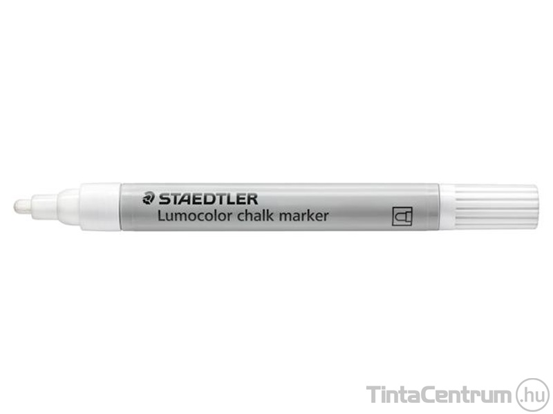 Krétamarker, 2,4 mm, kúpos, STAEDTLER "Lumocolor® 344", fehér