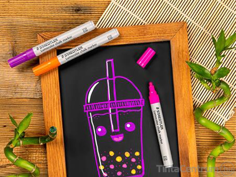 Krétamarker készlet, 2,4 mm, kúpos, STAEDTLER "Lumocolor® 344", 5 különböző szín