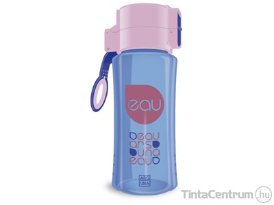Kulacs, 450ml, műanyag, ARS UNA, lila-kék