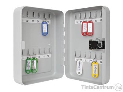 Kulcsszekrény, zárható, számzáras, 24db-os, WEDO