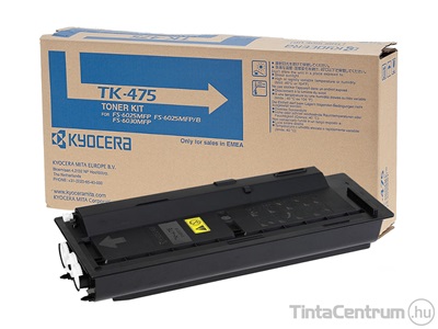 Kyocera TK-475 fekete [15000 oldal] eredeti toner