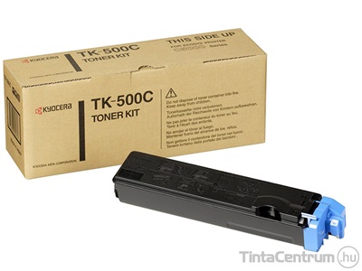 Kyocera TK-500C ciánkék [8000 oldal] eredeti toner