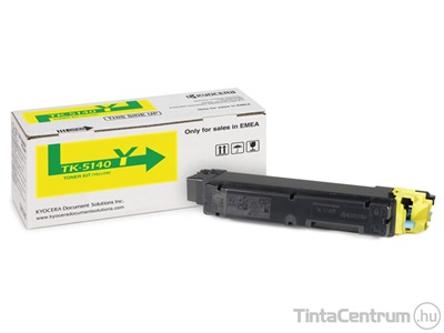 Kyocera TK-5140Y sárga [5000 oldal] eredeti toner