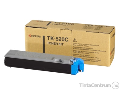 Kyocera TK-520C ciánkék [4000 oldal] eredeti toner