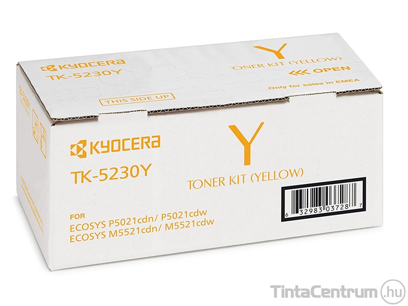 Kyocera TK-5230Y sárga [2200 oldal] eredeti toner  