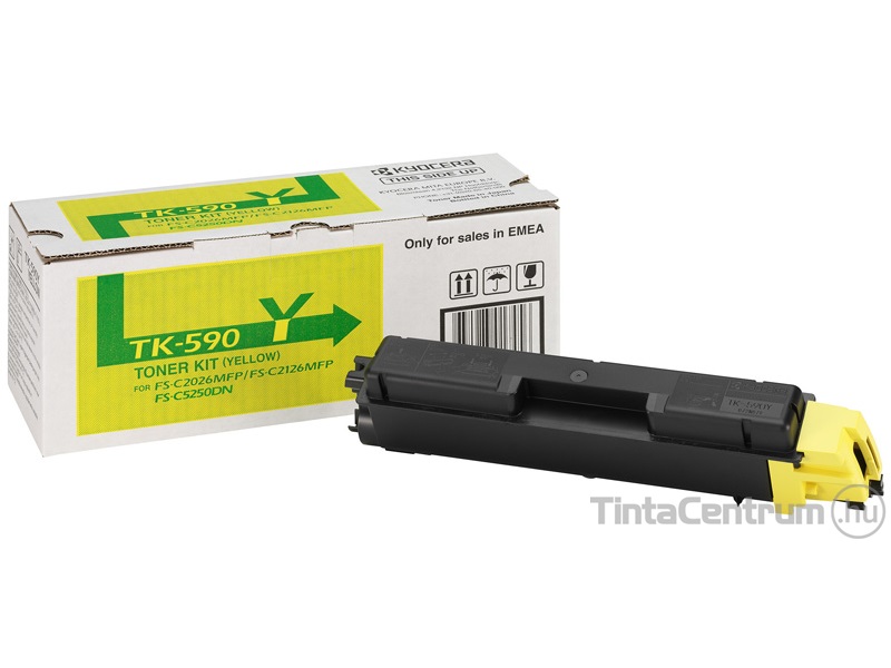 Kyocera TK-590Y sárga [5000 oldal] eredeti toner