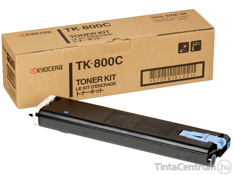 Kyocera TK-800C ciánkék [10000 oldal] eredeti toner