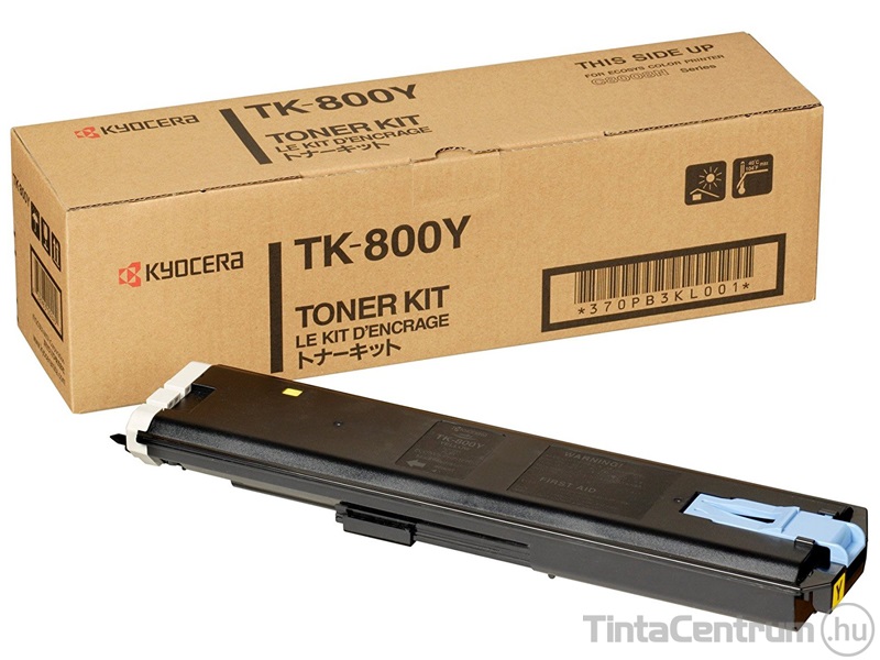 Kyocera TK-800Y sárga [10000 oldal] eredeti toner