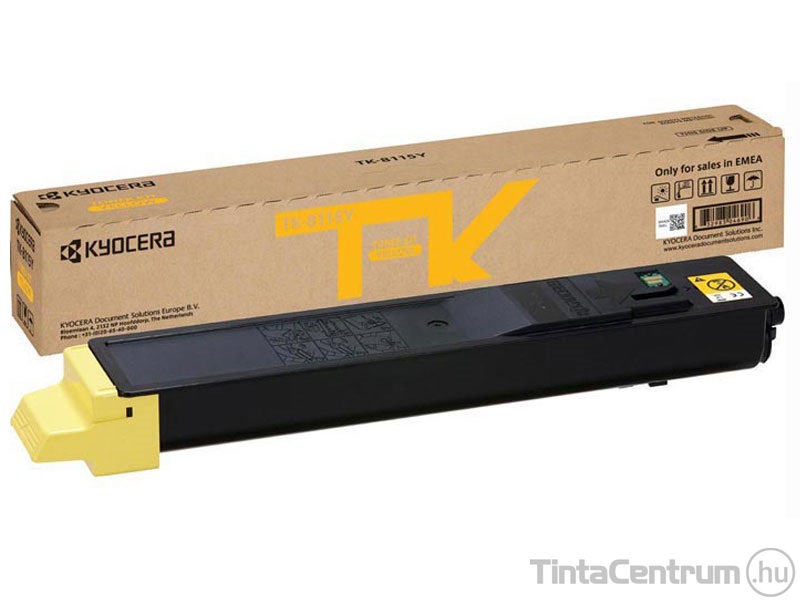 Kyocera TK-8115 sárga [6000 oldal] eredeti toner