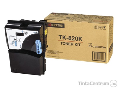 Kyocera TK-820K fekete [15000 oldal] eredeti toner