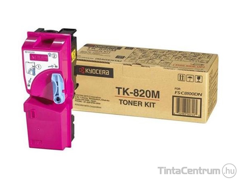 Kyocera TK-820M magenta [7000 oldal] eredeti toner