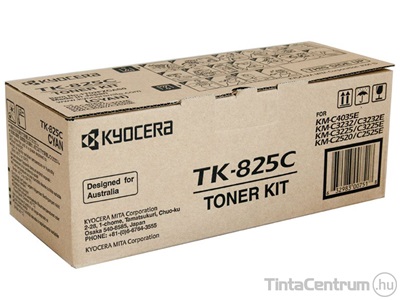 Kyocera TK-825C ciánkék [7000 oldal] eredeti toner