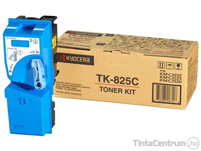 Kyocera TK-825C ciánkék [7000 oldal] eredeti toner