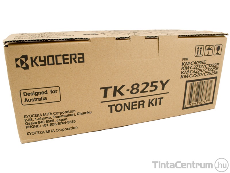 Kyocera TK-825Y sárga [7000 oldal] eredeti toner