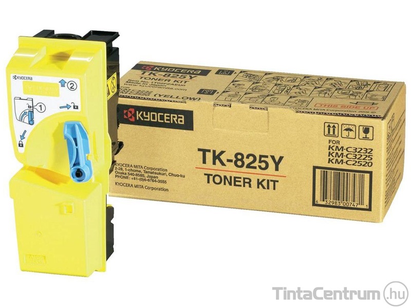 Kyocera TK-825Y sárga [7000 oldal] eredeti toner