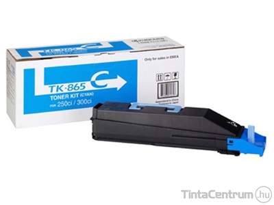 Kyocera TK-865C ciánkék [12000 oldal] eredeti toner