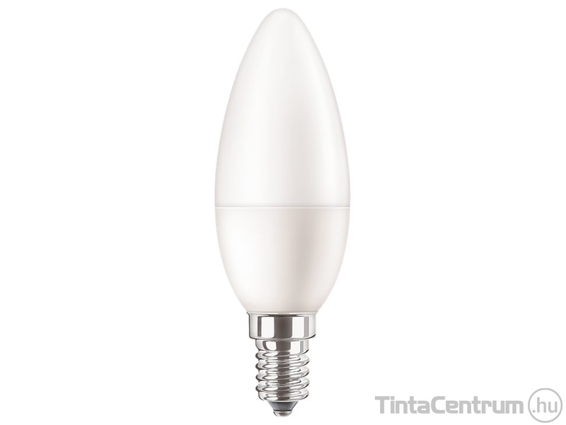 LED izzó, E14, gyertya, 5W, 470lm, 2700K, B35, PHILIPS "CorePro"