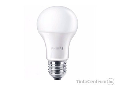 LED izzó, E27, gömb, 12,5W, 1521lm, 230V, 4000K, A60, PHILIPS "CorePro"
