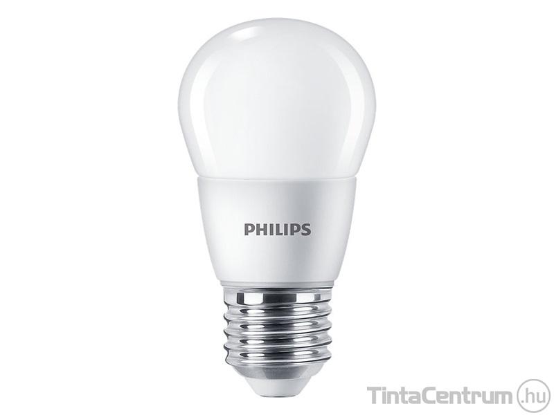 LED izzó, E27, kis gömb, 7W, 806lm, 6500K, P48, PHILIPS "CorePro"