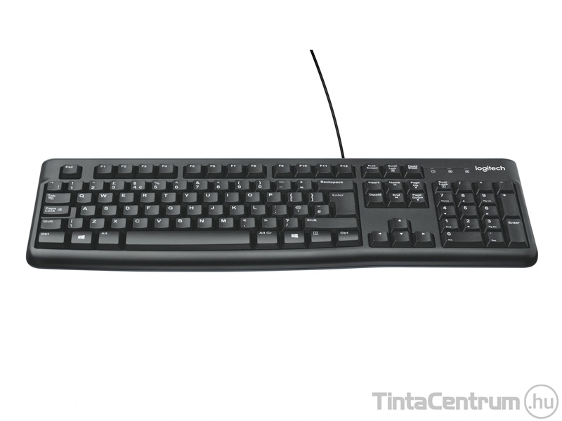 LOGITECH "K120" billentyűzet, vezetékes, HUN, fekete