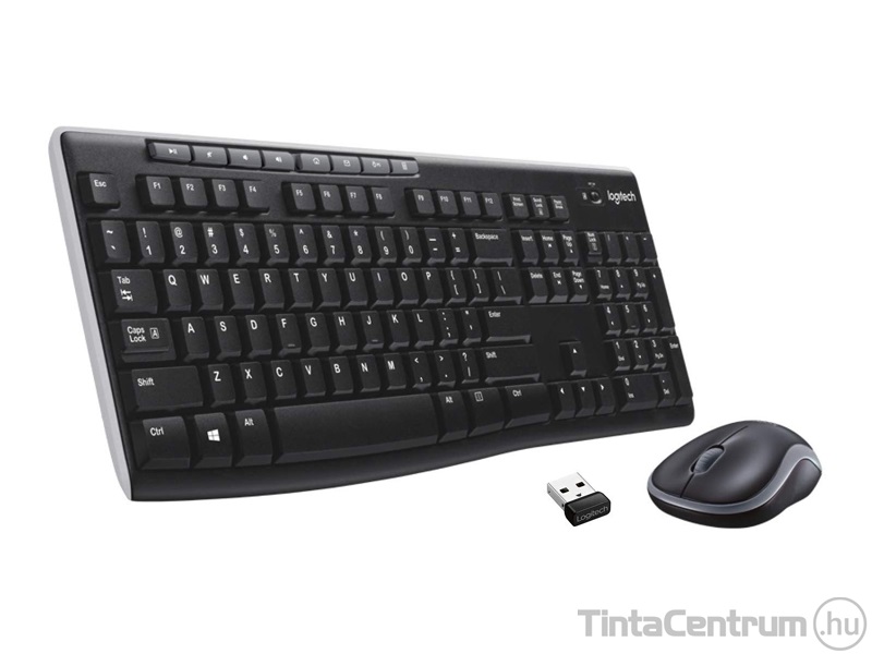 LOGITECH "MK270" billentyűzet+egér, vezeték nélküli, HUN, fekete