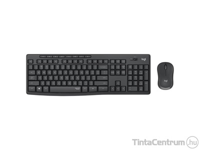 LOGITECH "MK295" billentyűzet+egér, vezeték nélküli, HUN, grafitszürke