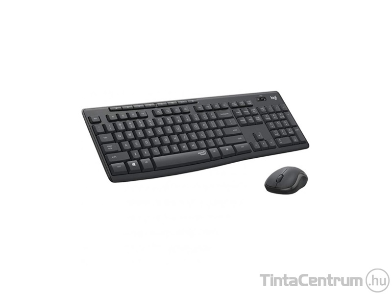 LOGITECH "MK295" billentyűzet+egér, vezeték nélküli, HUN, grafitszürke