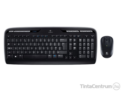 LOGITECH "MK330" billentyűzet+egér, vezeték nélküli, HUN, fekete