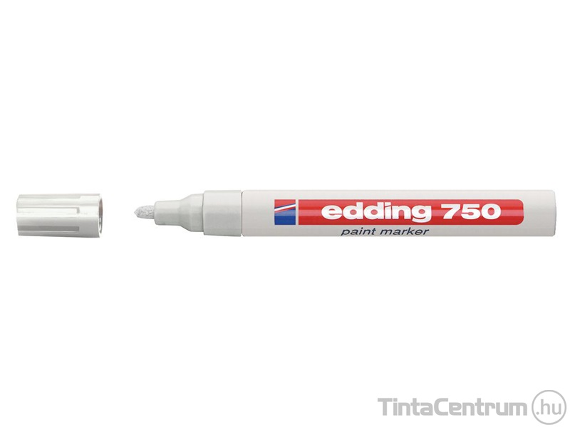 Lakkmarker, kúpos, 2-4mm, EDDING "750", fehér