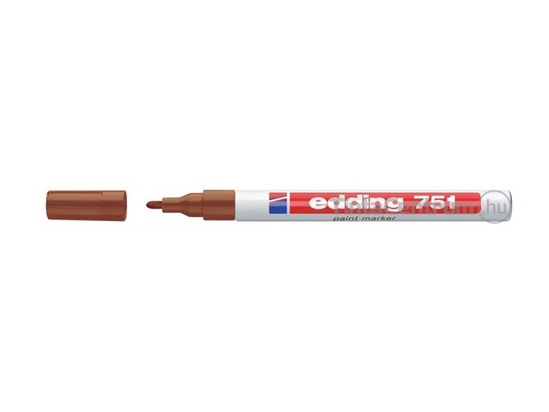 Lakkmarker, kúpos, 1-2mm, EDDING "751", barna