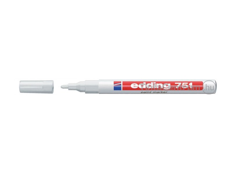 Lakkmarker, kúpos, 1-2mm, EDDING "751", fehér