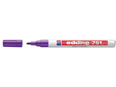 Lakkmarker, kúpos, 1-2mm, EDDING "751", lila