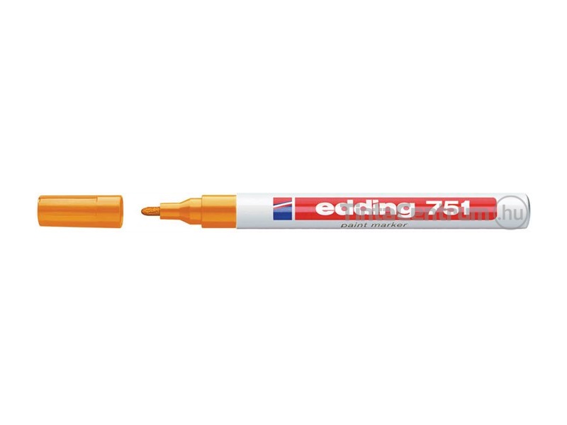 Lakkmarker, kúpos, 1-2mm, EDDING "751", narancssárga