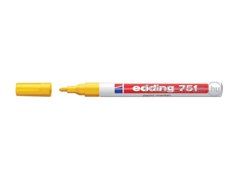 Lakkmarker, kúpos, 1-2mm, EDDING "751", sárga