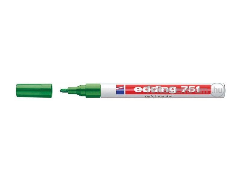 Lakkmarker, kúpos, 1-2mm, EDDING "751", zöld