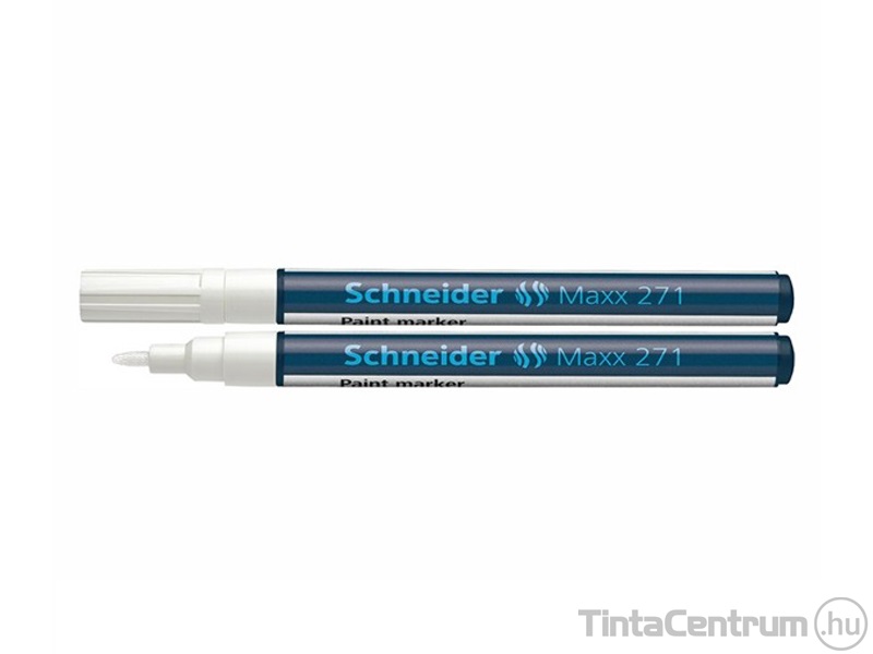 Lakkmarker, kúpos, 1-2mm, SCHNEIDER "Maxx 271", fehér