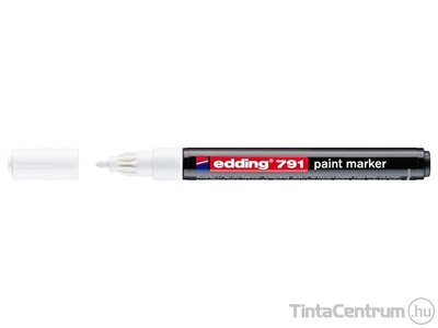 Lakkmarker, kúpos, 1-2mm, EDDING "791", fehér