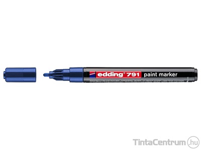 Lakkmarker, kúpos, 1-2mm, EDDING "791", kék