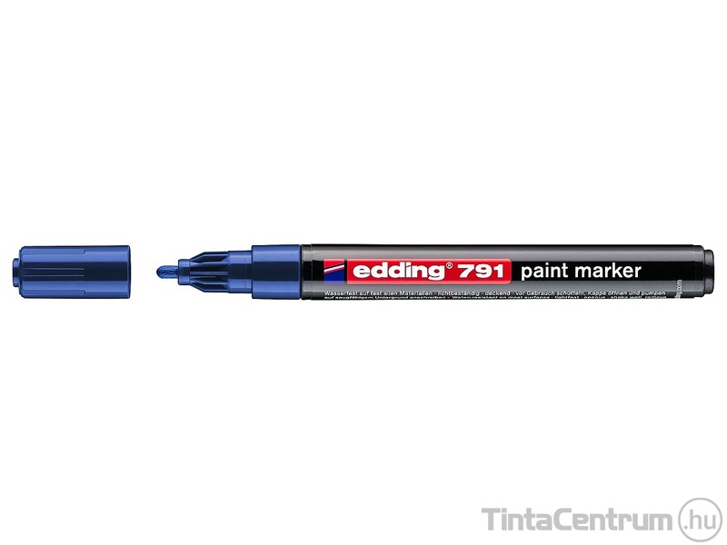 Lakkmarker, kúpos, 1-2mm, EDDING "791", kék