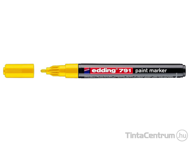 Lakkmarker, kúpos, 1-2mm, EDDING "791", sárga