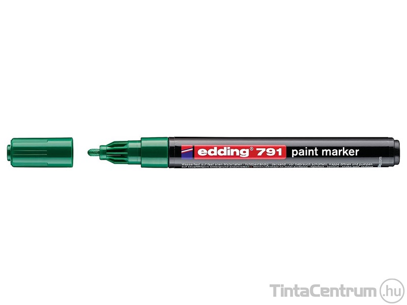 Lakkmarker, kúpos, 1-2mm, EDDING "791", zöld